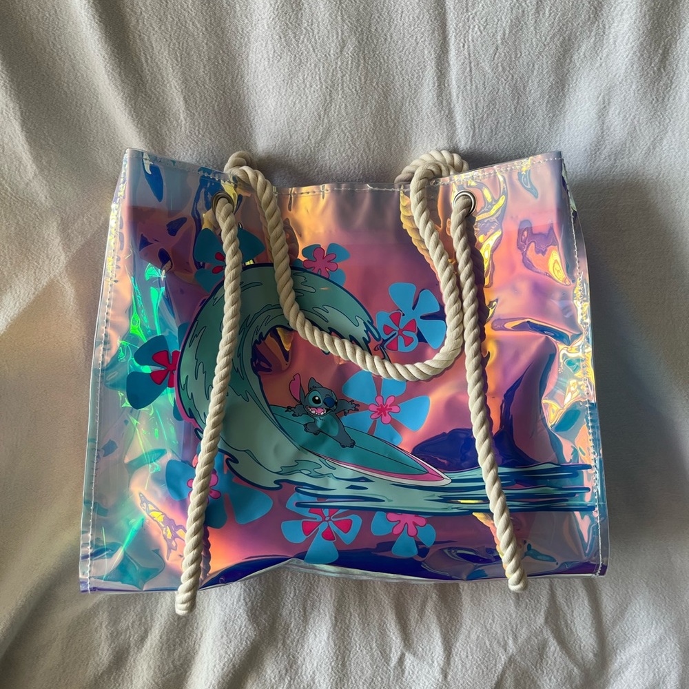 Disney Parks Stitch beach tote bag